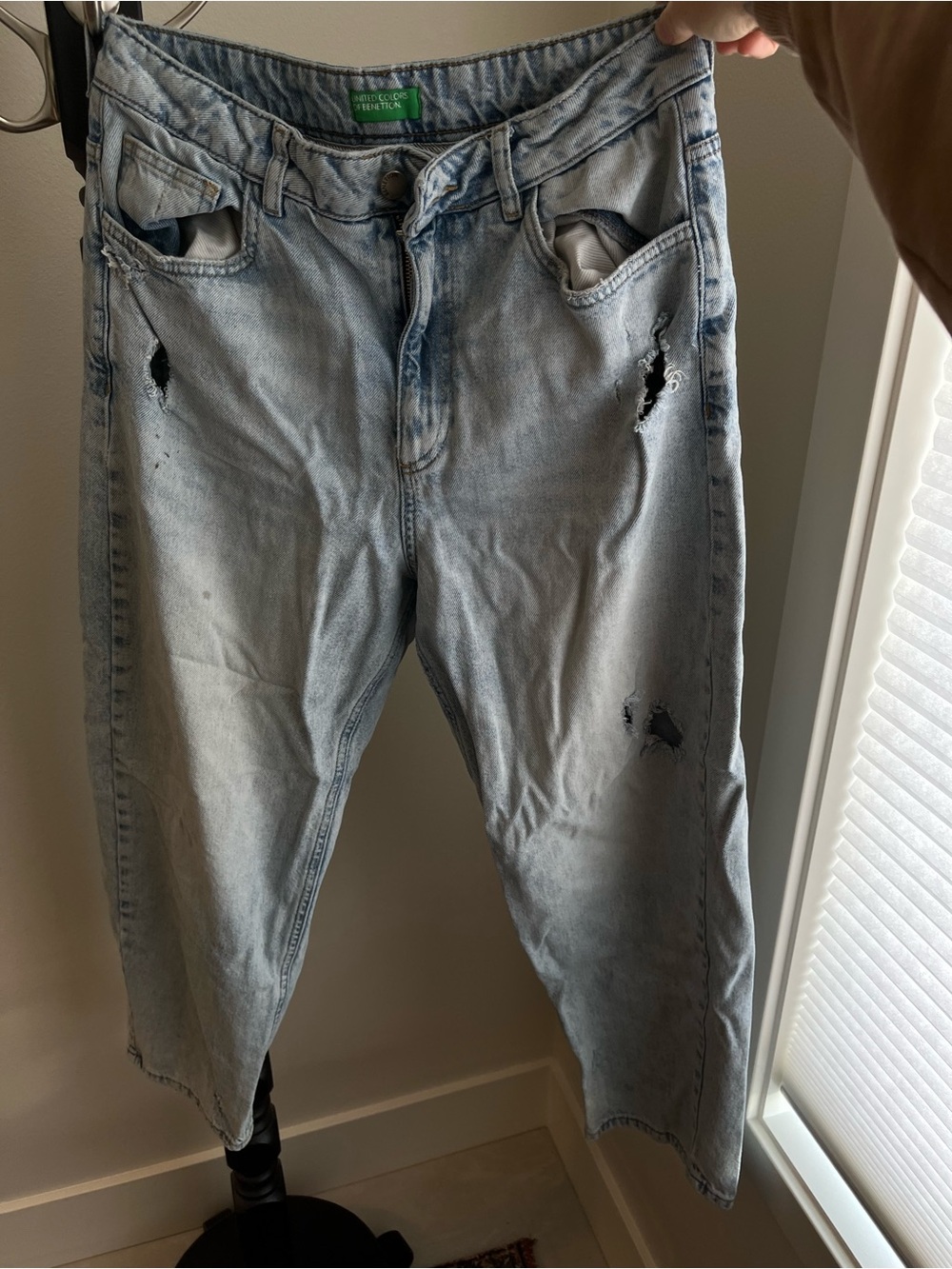 Light Wash Distressed Jeans